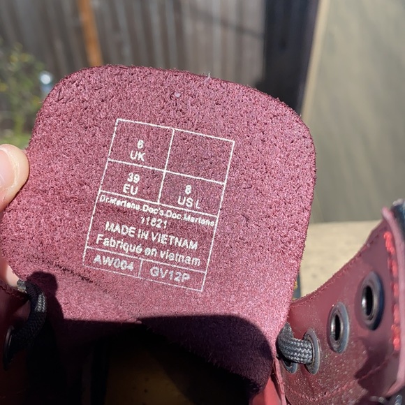 New Maroon Doc Martens - Picture 3 of 3